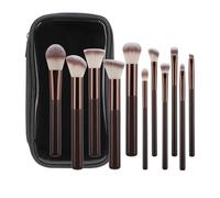 11-Piece Make Up Brush Set, Ideal for Travel, Equipped with Practical Storage Bag, Professional Cosmetic Tools, Face and Eye Brushes
