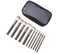 11 Piece Makeup Brush Set Travel Makeup Brushes with Handy Storage Bags Professional Cosmetic Tools