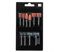 11-Piece Rotary Tool Grinding Head Set for Metal and Wood Polishing, Carbide Burrs for Grinding, Compatible with for Dremel