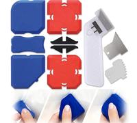 11-Piece Silicone Sealant Tool Set,Caulking Tool with Storage Box,Profiling and Sealing Tool for Sink Joint, Toilet, Kitchen, Bathroom, Window, Floor