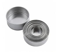 11-Piece Stainless Steel Mousse Ring Set, 1-3.6 Inch Round Pastry Rings for Baking, with Aluminum Storage Case, Professional Cake Mold for Cheesecake, Tart, Entremets