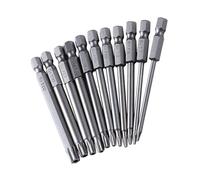 11-Piece Torx Screwdriver Bit Set, S2 Steel Bits for Electricians Tool (T6-T40)
