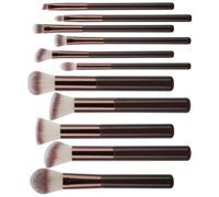 11 Pieces Makeup Brush Set Travel Cosmetic Brushes With Soft Bristles and Ergonomic Handle for Face And Eye Makeup Needs