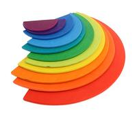 11 Pieces Wooden Rainbow Puzzle Educational Toys for Baby Toddler