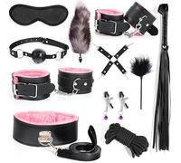 11 Pink Adjustable Multifunctional Leather Tail Yoga Extension Accessories, Comfortable Experience, Couple Gift.
