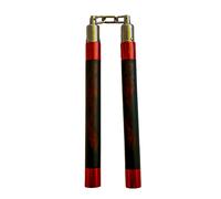 (11") PLAYWELL DELUXE FOAM SPEED NUNCHUCKS WITH CHAIN - BLACK/RED