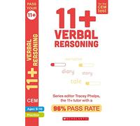 11+ Practice for the CEM Test: Tests for Verbal Reasoning (Ages 9-10) by Tracey Phelps, the tutor with a 96% pass rate