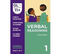 GL Assessment 11 Plus Practice Papers 2024 Verbal Reasoning Pack 1 | Multiple Choice 11+ Practice Paper For UK Exam Preparation | Verbal Reasoning Kit Contains 3 Practice Papers Guidance And Answers