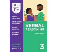 GL Assessment 11 Plus Practice Papers 2024 Verbal Reasoning Pack 3 | Multiple Choice 11+ Practice Paper For UK Exam Preparation | Verbal Reasoning Kit Contains 3 Practice Papers Guidance And Answers
