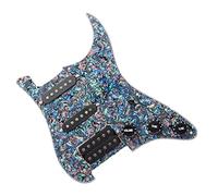 11 Screw Holes Electric Guitar Pickguard And Black SSH Loaded Prewired Scratchplate Assembly Set Guitar Pickup Pickguard (Color : 01)