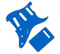 11 Screw Holes Guitar Pickguard With Back Plate Suit For For ST Standard SSS Electric Guitar Scratch Plate Guitar Replacement Pickguard (Color : 08)