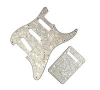 11 Screw Holes SSS Guitar Pickguard With Back Plate Suit For For ST Electric Guitar Anti-scratch Parts Guitar Replacement Pickguard (Color : 11)