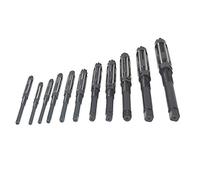 11 Set High Speed Steel Adjustable Hand Reamers, H4-H14, 15/32" to 1-1/2", All 6 Blades Fit for Drilling Machine and Other Machine