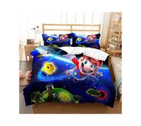 (11, Single-135x200cm) Super Mario Bedding Kids Single Double 3D Duvet Cover Set