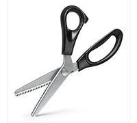 11 Sizes 2-18mm Pinking Shear Stainless Steel Fabric Round/Triangle Edge Scissors Tailor Dressmaking Sewing Tool (Triangle 3mm)