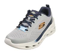 (11) Skechers Glide Step Swift Vegan Mens Platform Trainers in Grey Navy