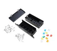 11 Slot Fuses Panel Supporting Holder 12V 24V Systems For Automotive Enthusiasts Modifiers Efficient Power Distribution High Temperature Resistant