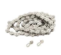 11 Speed Bike Chain Alloy Steel Semi Hollow Lightweight Bicycle Chains Smooth Shifting High Strength Shaft for 11 Speed 2x11 Speed 3x11 Speed Transmission Systems (Silver)