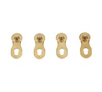 11 Speed Bike Missing Link, Bicycle Chain Link, Quick Tool Free Setup, CNC Polished Alloy Connector with Gold Finish, for Mountain Road Bikes, Burr Free Rust Proof Design