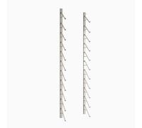 11-Tier Black Tile Display Rack for Retail Ceramic Sample Wall Shelf Large Cream Commercial Stand for Skateboards and Tiles Perfect for Showrooms