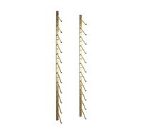 11-Tier Black Tile Display Stand for Commercial Use Wall-Mounted Ceramic Sample Holder & Skateboard Rack Gold Finish 16 cm Perfect for Retail Showrooms