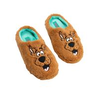 (11 UK-12 UK, Brown) Scooby Doo Unisex Adult Character Face Mule Slippers