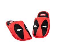 (11 UK-12 UK, Red/Black) Deadpool Mens Mule Slippers