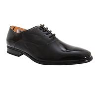 (11 UK, Black Patent) Goor Mens Patent PU With Leather Lining Lace-Up Oxford Tie Dress Shoes