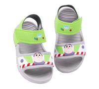 (11 UK Child, Grey/Green) Toy Story Boys Buzz Lightyear Sandals