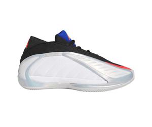 (11 UK, White/Red/Metallic) Adidas Mens Anthony Edwards Knitted Basketball Shoes