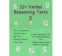 11+ Verbal Reasoning Test Papers 2: 3 full tests with answer sheets and answers: For GL Assessment (Packs of 3 full verbal reasoning tests)