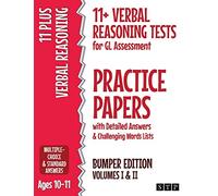 11+ Verbal Reasoning Tests for GL Assessment Practice Papers with Detailed Answers & Challenging Words Lists Bumper Edition: Volumes I & II (Ages 10-11)