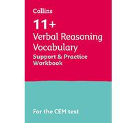 11+ Verbal Reasoning Vocabulary Support and Practice Workbook: For the 2026 CEM Tests (Collins 11+)