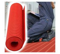 11' x 1/10" Thick Anti-Electrostatic Rubber Mat - Commercial High Voltage Switchboard Matting, 3-20 FT Sizes for Electrical Safety & Grounding Protection
