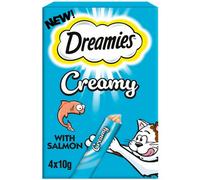 11 X 40G Dreamies Creamy Cat Treats With Salmon