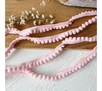 11 Yards Pink Ruffle Ribbon Trim - Satin Pleated Elastic Edging Stretch Lace Edge Ribbon for DIY Dress Headbands Decoration Sewing Crafts (16-0.51in Wide,5 Yard / 15Ft)