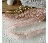 11 Yards Pink Ruffle Ribbon Trim - Satin Pleated Elastic Edging Stretch Lace Edge Ribbon for DIY Dress Headbands Decoration Sewing Crafts (15-1.18in Wide,11 Yard / 32.81 Ft)