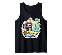 11 Year Old Birthday Ninja Boys Eleven 11th Party Eleventh Tank Top