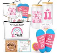 11 Year Old Girl Gifts 11th Birthday Gifts for Girls Gift for 11 Year Old Beautiful Teen Girl Best Bday Gift Ideas Present 11th Birthday Decorations for Teen Girls Set of 6