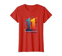 11 Years & Just Beginning: Fun Birthday Gift T-Shirt, Women, Red, 3XL