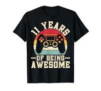 11 Years of Being Awesome Video Gamer Gaming 11th Birthday T-Shirt