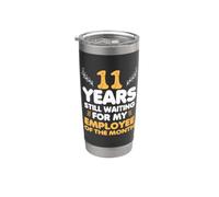 11 Years of Work Employee - 11 Years Work Anniversary Stainless Steel Insulated Tumbler