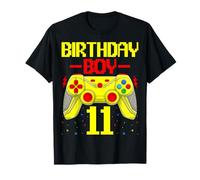 11 Years Old Video Gamer 11th Birthday Gaming Birthday Boy T-Shirt