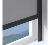 110 130 150 160 180 200 220 CM Light Block Strip, 2Pcs Blackout Window Shade Light Gap Blockers, Home Theaters/RV Shades/Block Light Side Tracks(Black 2pcs,210cm/82.7inch)