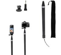 110"/2.8m Invisible Selfie Stick Carbon Fiber, 9.8ft Extended Super Long Pole Compatible with Insta360 X4 X3 ONE X2, ONE R, ONE X, ONE GO 3S 3 2 Action 360 Camera (17 to 110")