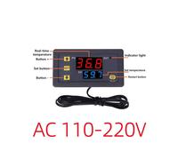 (110~220V) W3230 Digital Temperature Controller LED Display 12V/24V/AC110-220V Microcomputer Thermostat Switch Regulator Heat/Cooling Thermoregulator With Sensor