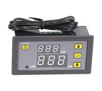 110 220V W3230 Temperature Regulator with Digital LED Display, Adjustable High/Low Temperature Limits, 1m Probe Cable, 20A Relay for Stable Environment Control (110V-220V)