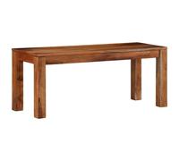 (110 cm) vidaXL Bench Entrance Hallway Bench Dining Bench Seat Grey Solid Acacia Wood