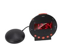 110 Decibels Red Flashing Light Super Shaker Extra Loud Alarm Clock for Student, Equipped with A Red Flashing Warning Light, You are Assured That You Will Wake Up in time! A
