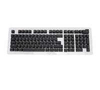 110 Keys Keyboard Keycaps Brazilian Portuguese, Mechanical Keyboard Translucent Keycaps, ABS Material with Light Transmitting Design for 61 64 68 84 87 96 98 100 104 108 Keys Keybo (Black)